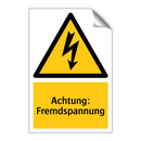 Achtung: Fremdspannung