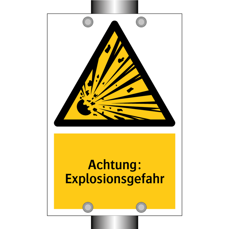 Achtung: Explosionsgefahr