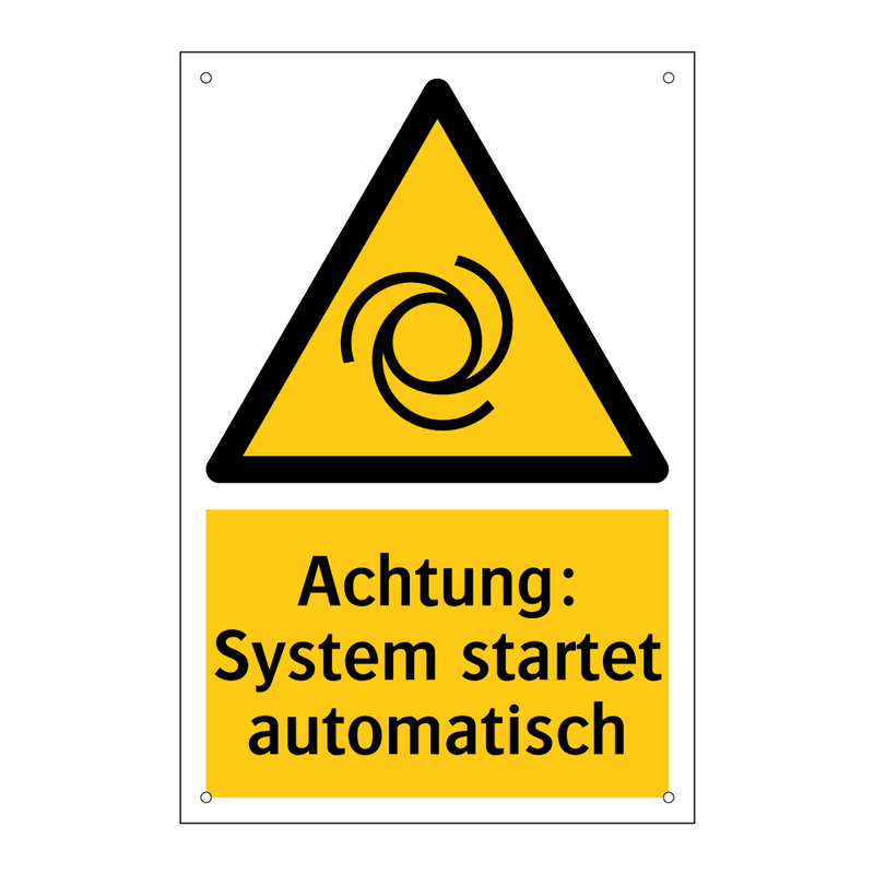 Achtung: System startet automatisch