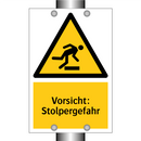 Vorsicht: Stolpergefahr