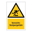 Vorsicht: Stolpergefahr