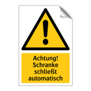 Achtung! Schranke schließt automatisch