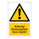Achtung! Einsturzgefahr Kein Zutritt!