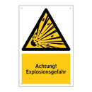 Achtung! Explosionsgefahr