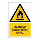 Achtung! Entzündliche Stoffe
