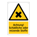 Achtung! Schädliche oder reizende Stoffe