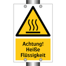Achtung! Heiße Flüssigkeit