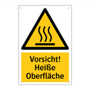 Vorsicht! Heiße Oberfläche