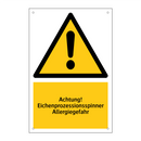 Achtung! Eichenprozessionsspinner Allergiegefahr