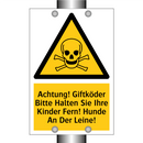 Achtung! Giftköder Bitte Halten Sie Ihre Kinder Fern! Hunde An Der Leine!