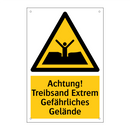 Achtung! Treibsand Extrem Gefährliches Gelände