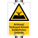 Achtung! Treibsand Extrem Gefährliches Gelände