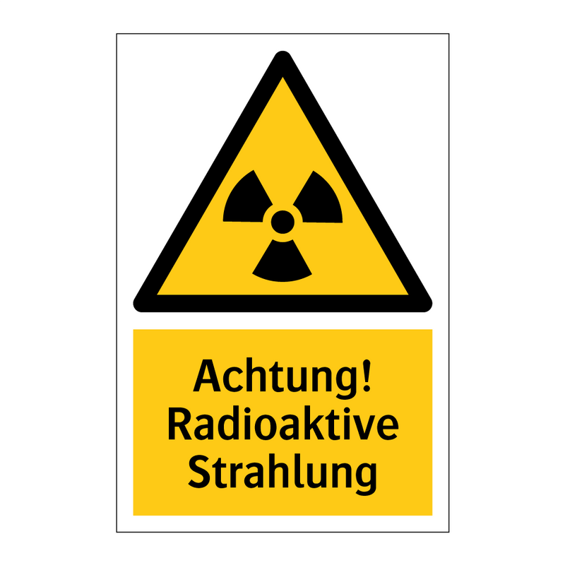 Achtung! Radioaktive Strahlung