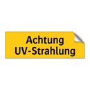 Achtung UV-Strahlung