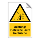 Achtung! Plötzliche laute Geräusche