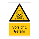 Vorsicht. Gefahr
