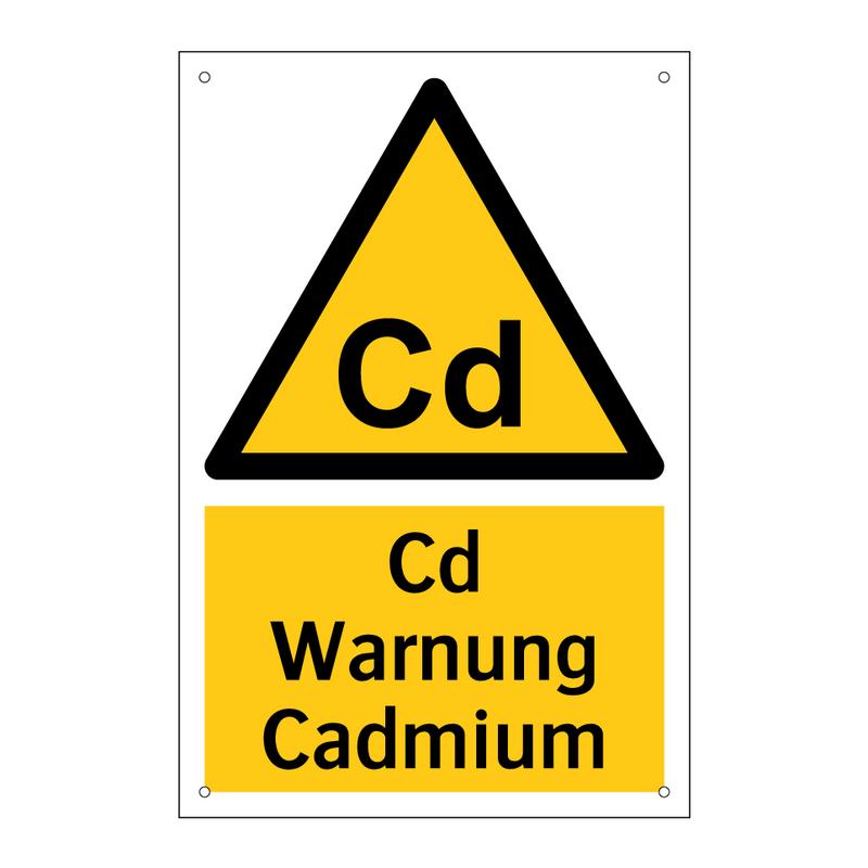 Cd Warnung Cadmium