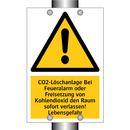 CO2-Löschanlage Bei Feueralarm oder Freisetzung von Kohlendioxid den Raum sofort verlassen! Lebensgefahr