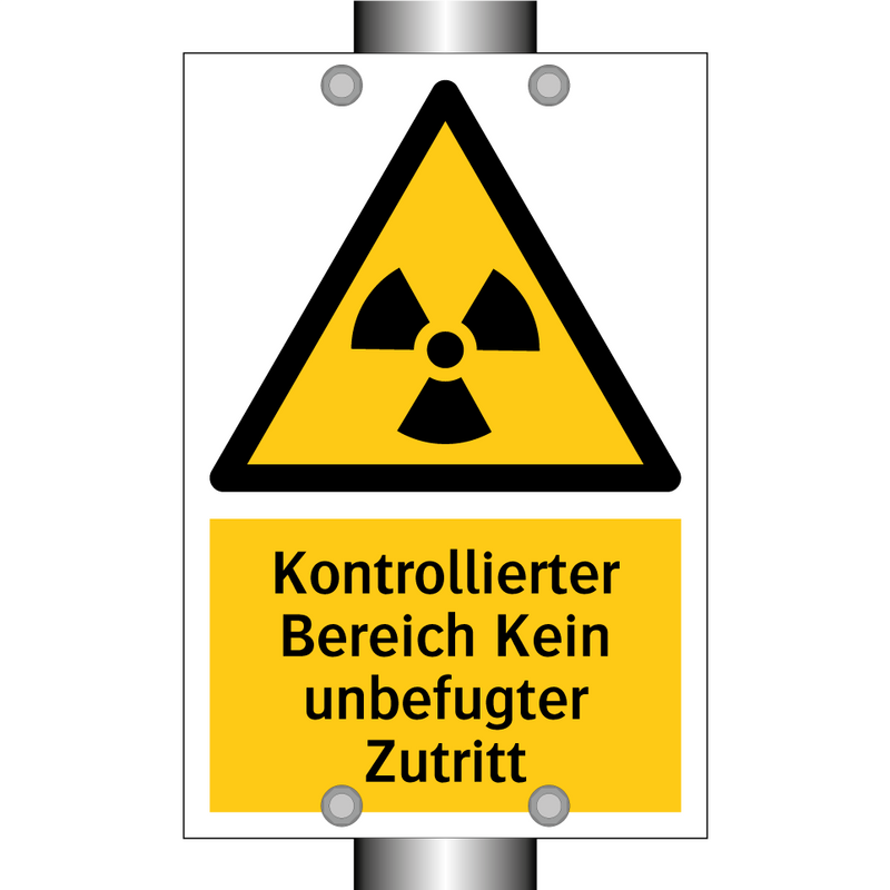 Kontrollierter Bereich Kein unbefugter Zutritt