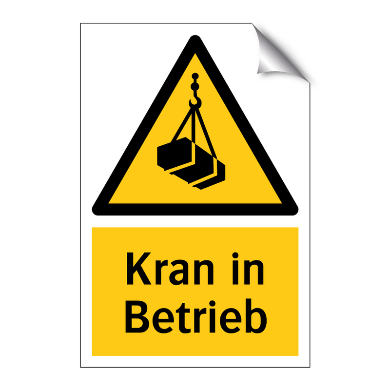 Kran in Betrieb