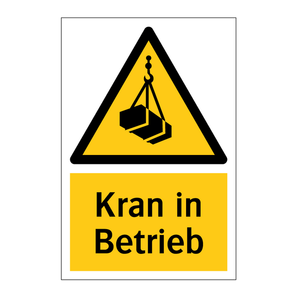 Kran in Betrieb