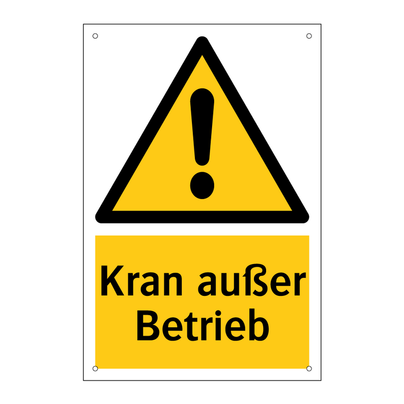 Kran außer Betrieb