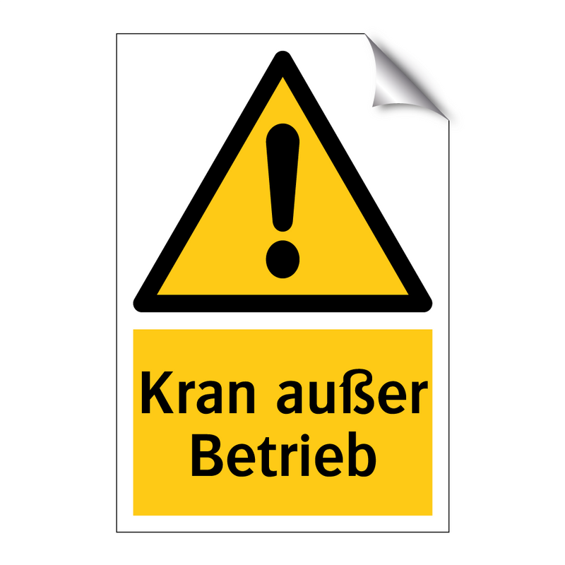 Kran außer Betrieb