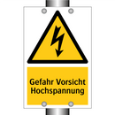 Gefahr Vorsicht Hochspannung
