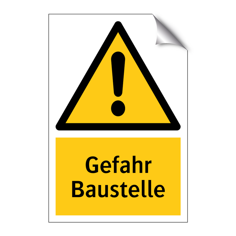 Gefahr Baustelle