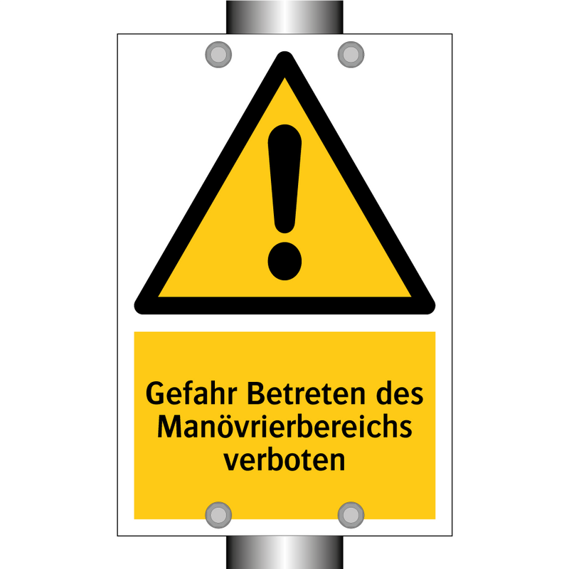 Gefahr Betreten des Manövrierbereichs verboten