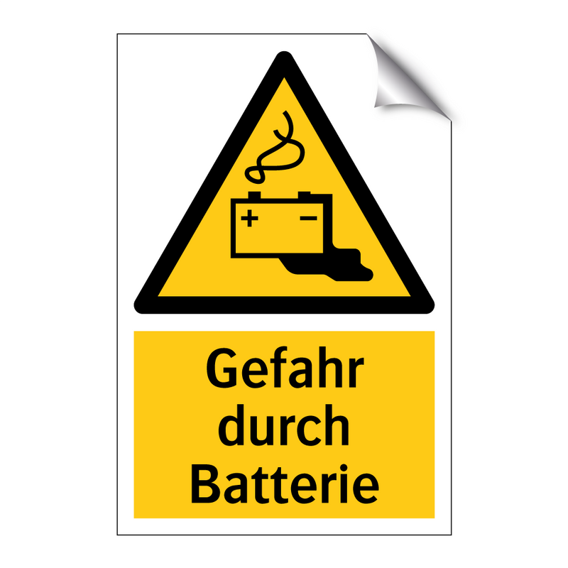 Gefahr durch Batterie