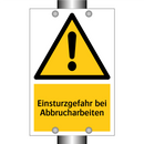 Einsturzgefahr bei Abbrucharbeiten