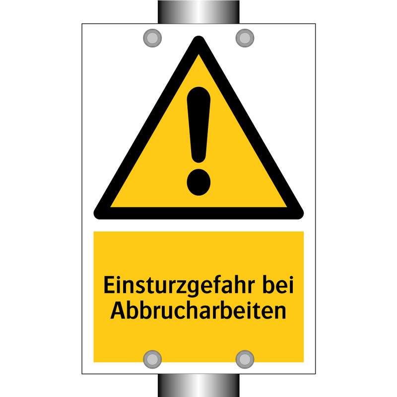 Einsturzgefahr bei Abbrucharbeiten