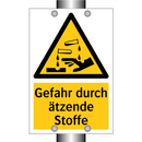 Gefahr durch ätzende Stoffe