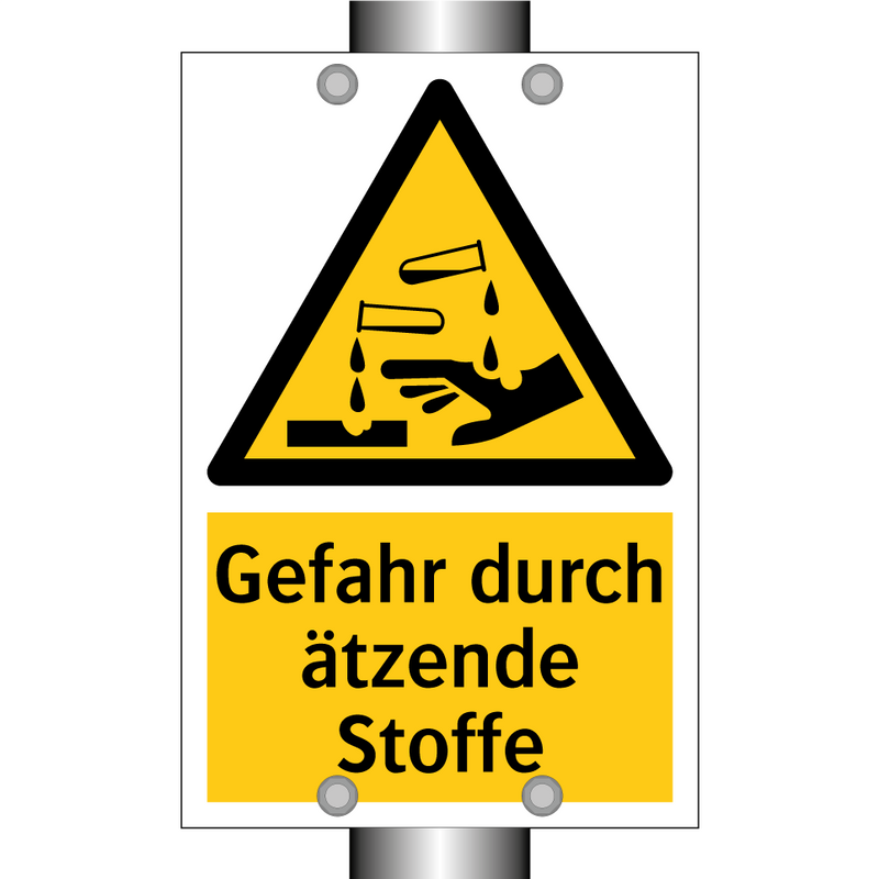 Gefahr durch ätzende Stoffe