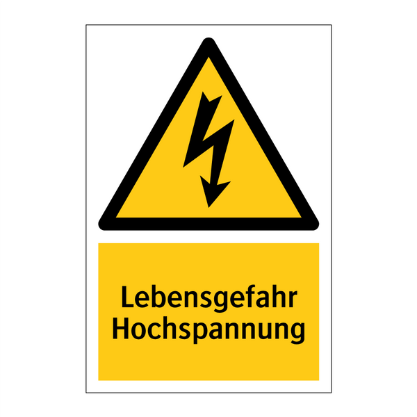 Lebensgefahr Hochspannung