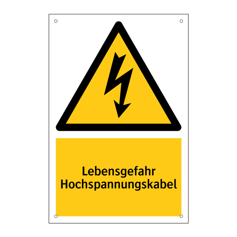 Lebensgefahr Hochspannungskabel