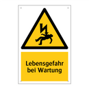 Lebensgefahr bei Wartung