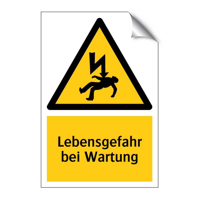 Lebensgefahr bei Wartung