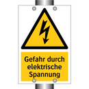 Gefahr durch elektrische Spannung