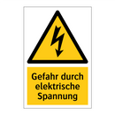 Gefahr durch elektrische Spannung