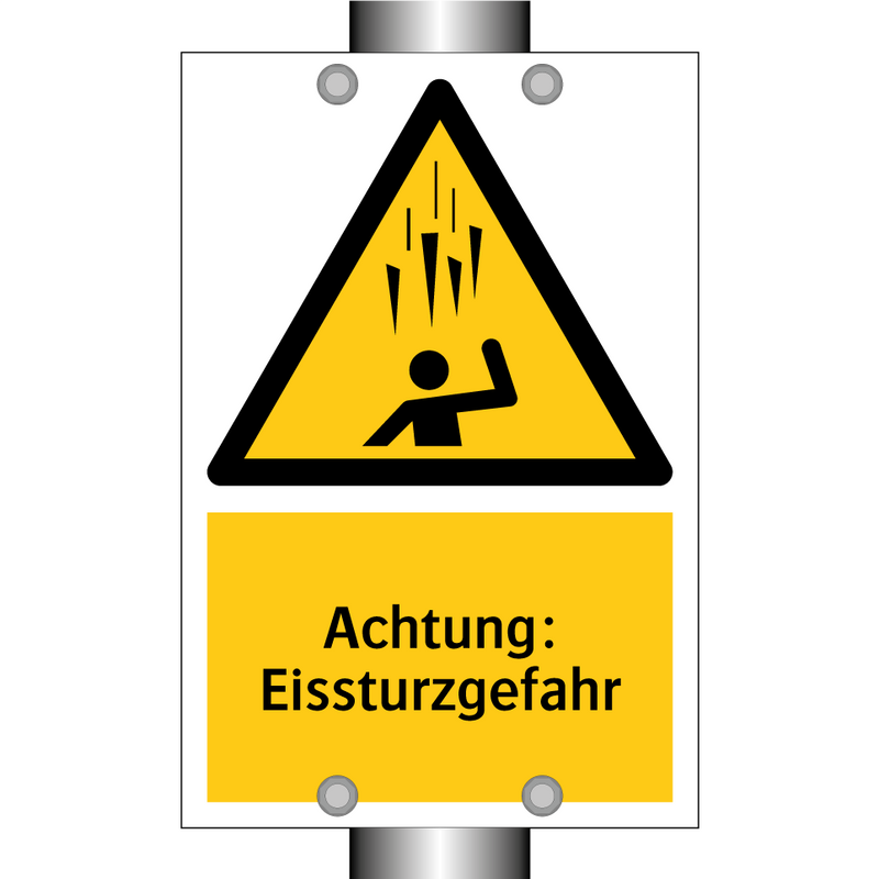 Achtung: Eissturzgefahr