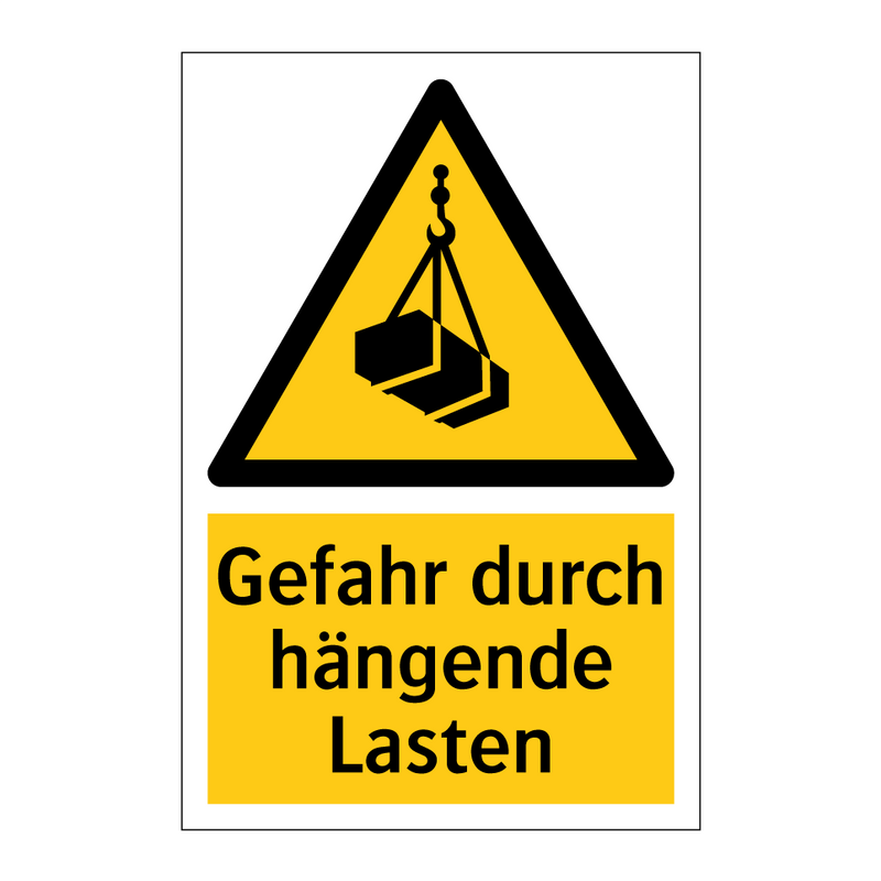 Gefahr durch hängende Lasten