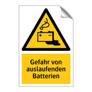 Gefahr von auslaufenden Batterien