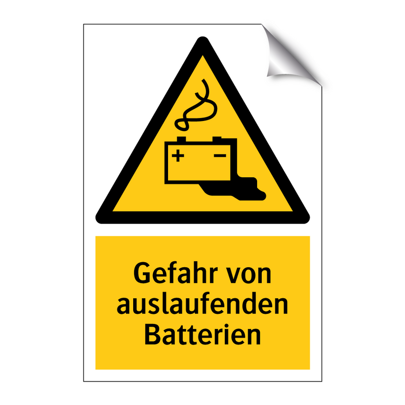 Gefahr von auslaufenden Batterien