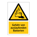 Gefahr von auslaufenden Batterien