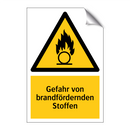 Gefahr von brandfördernden Stoffen