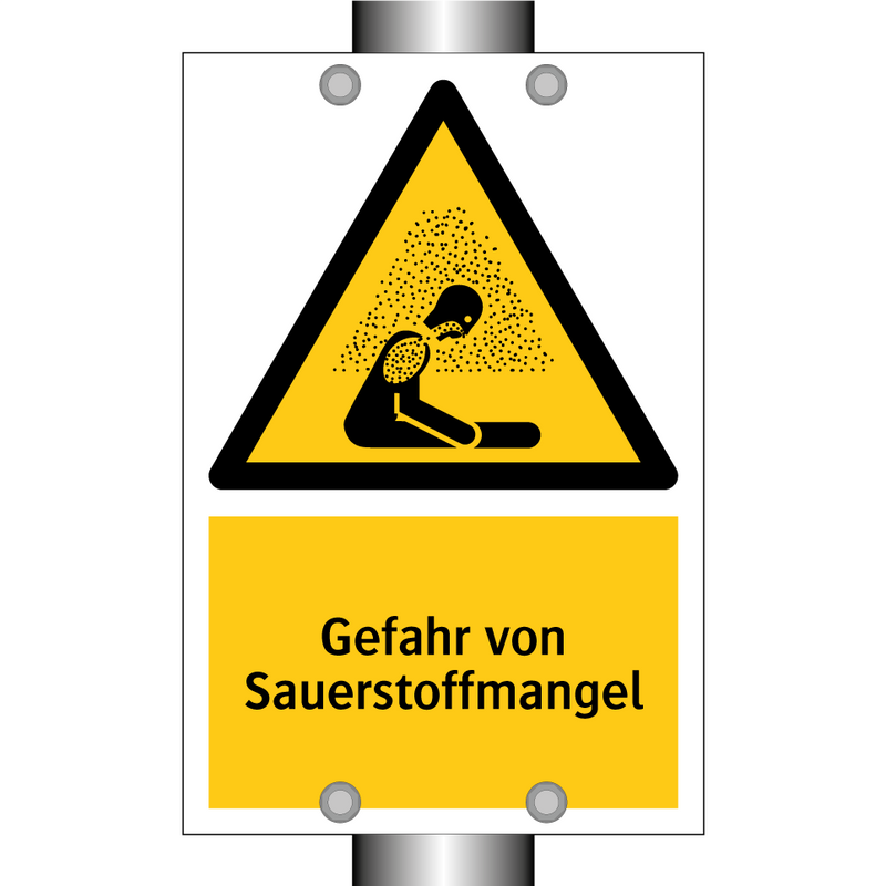 Gefahr von Sauerstoffmangel