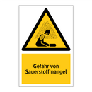 Gefahr von Sauerstoffmangel