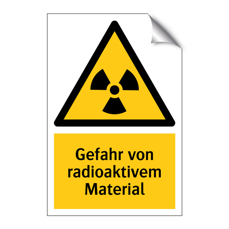 Gefahr von radioaktivem Material